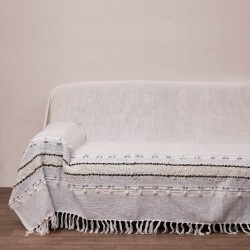 Ριχτάρια Σετ Throws 2011 Grey Cotton Viopros 3Τεμ