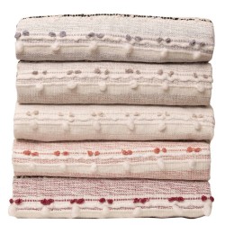 Ριχτάρια Σετ Throws 2011 Bordeaux Cotton Viopros 3Τεμ