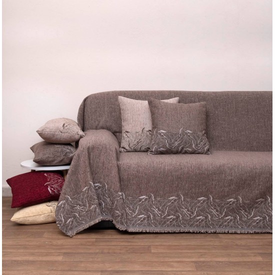 Ριχτάρι Τετραθέσιου Throws 2223 Vege Jacquard Chenille Viopros (180x320) 1Τεμ