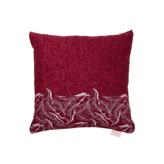 Μαξιλαροθήκη Διακοσμητική Throws 2223 Bordeaux Jacquard Chenille Viopros (42x42) 1Τεμ
