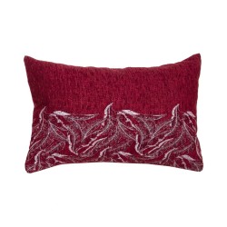 Μαξιλάρι Διακοσμητικό Throws 2223 Bordeaux Jacquard Chenille Viopros (32x52) 1Τεμ