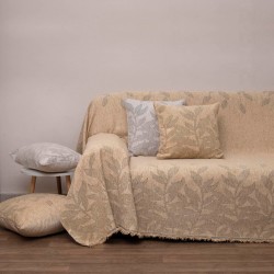 Ριχτάρι Τετραθέσιου Throws 2224 Gold Jacquard Chenille Viopros (180x320) 1Τεμ