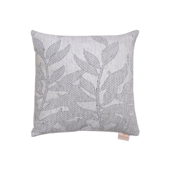 Μαξιλαροθήκη Διακοσμητική Throws 2224 Ecru Jacquard Chenille Viopros (42x42) 1Τεμ