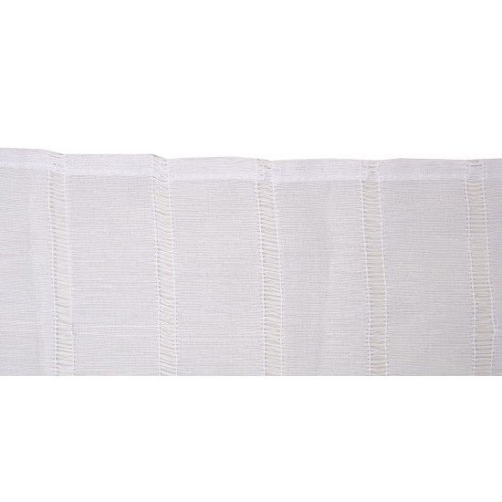 Κουρτίνα Με Τρέσα Curtains 5813 White Viopros (290Πx280Υ) 1Τεμ Κουρτίνα Με Τρέσα Curtains 5813 White Viopros (290Πx280Υ) 1Τεμ