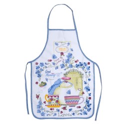 Ποδιά Ολόσωμη Με Αδιάβροχη Επένδυση Kitchen 1 Blue Viopros 1Τεμ