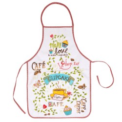 Ποδιά Ολόσωμη Με Αδιάβροχη Επένδυση Kitchen 2 Red Viopros 1Τεμ