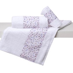 Πετσέτες Σετ Bath Nina Beige Cotton(Σε Συσκευασία Δώρου) Viopros 3Τεμ