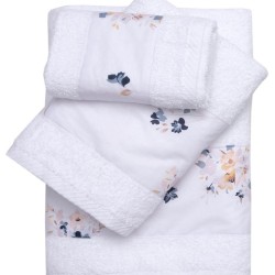 Πετσέτες Σετ Bath Μελίσσα Cotton (Σε Συσκευασία Δώρου) Viopros 2Τεμ