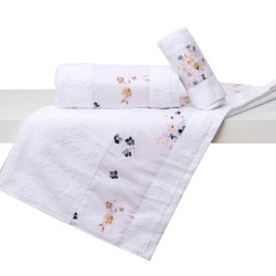 Πετσέτες Σετ Bath Μελίσσα Cotton (Σε Συσκευασία Δώρου) Viopros 3Τεμ