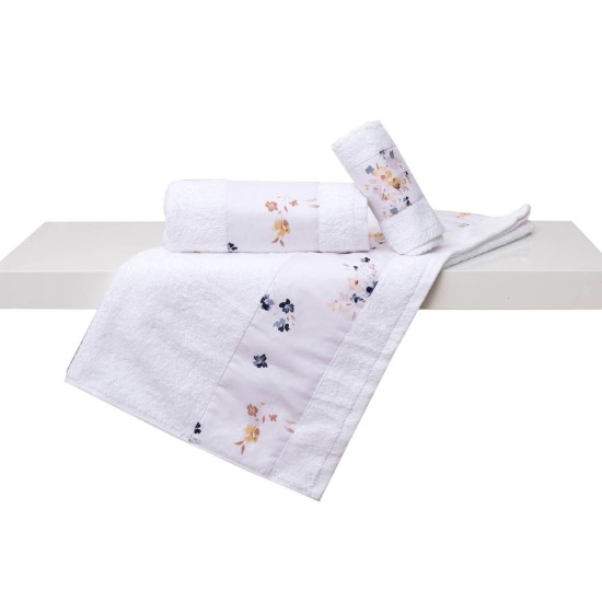 Πετσέτες Σετ Bath Μελίσσα Cotton (Σε Συσκευασία Δώρου) Viopros 2Τεμ