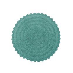 Πατάκι Μπάνιου Bathmats Leslie Turquoise Cotton Viopros (Ø 70) 1Τεμ