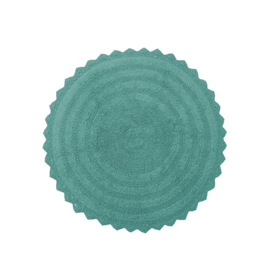Πατάκι Μπάνιου Bathmats Leslie Turquoise Cotton Viopros (Ø 70) 1Τεμ