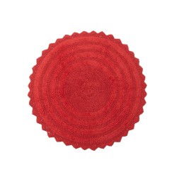 Πατάκι Μπάνιου Bathmats Leslie Red Cotton Viopros (Ø 70) 1Τεμ