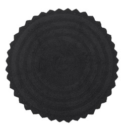 Πατάκι Μπάνιου Bathmats Leslie Black Cotton Viopros (Ø 70) 1Τεμ