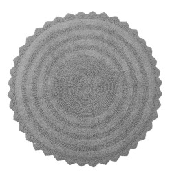 Πατάκι Μπάνιου Bathmats Leslie Grey Cotton Viopros (Ø 70) 1Τεμ