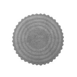 Πατάκι Μπάνιου Bathmats Leslie Grey Cotton Viopros (Ø 70) 1Τεμ