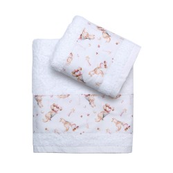 Πετσέτες Παιδικές Σετ Kids Δανάη Cotton Viopros 2Τεμ