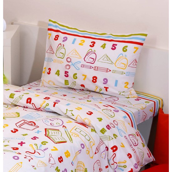 Σεντόνια Βρεφικά Λίκνου Σετ Baby Σμάρτ Cotton Viopros (80x100) 2Τεμ