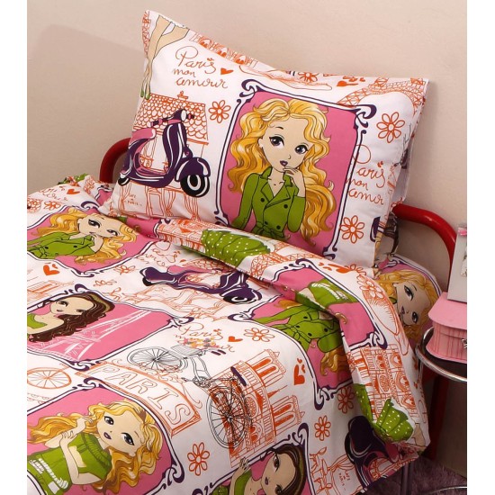 Σεντόνια Βρεφικά Λίκνου Σετ Baby Μόλυ Cotton Viopros (80x100) 2Τεμ