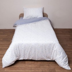 Σεντόνια Φανελένια  Υπέρδιπλα Σετ Flannels 2643 Cotton Viopros (160x200+25 ) Με Λάστιχο 4Τεμ