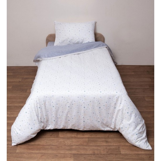 Σεντόνια Φανελένια  Υπέρδιπλα Σετ Flannels 2643 Cotton Viopros (160x200+25 ) Με Λάστιχο 4Τεμ