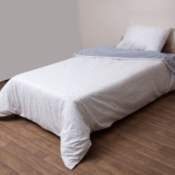 Σεντόνια Φανελένια  Υπέρδιπλα Σετ Flannels 2643 Cotton Viopros (160x200+25 ) Με Λάστιχο 4Τεμ