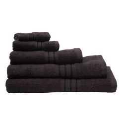Πετσέτα Λαβέτα Bath Elite Black Cotton Viopros (30x30) 1Τεμ