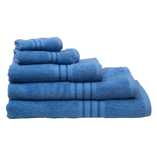 Πετσέτες Σετ Bath Elite Blue Cotton Viopros 3Τεμ
