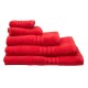 Πετσέτες Σετ Bath Elite Red Cotton Viopros 3Τεμ