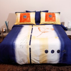 Κουβερλί Υπέρδιπλο Σετ 31613 Blue Cotton Viopros (220x240) 3Τεμ