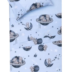 Σεντόνια Βρεφικά Λίκνου Σετ Baby Απόλλο Cotton Viopros (80x100) 2Τεμ