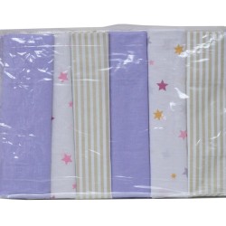 Σεντόνια Βρεφικά Λίκνου Σετ Baby 762 Cotton Viopros (80x100) 6Τεμ