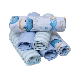 Σεντόνια Βρεφικά Λίκνου Σετ Baby 764 Cotton Viopros (80x100) 6Τεμ Σεντόνια Βρεφικά Λίκνου Σετ Baby 764 Cotton Viopros (80x100) 6Τεμ