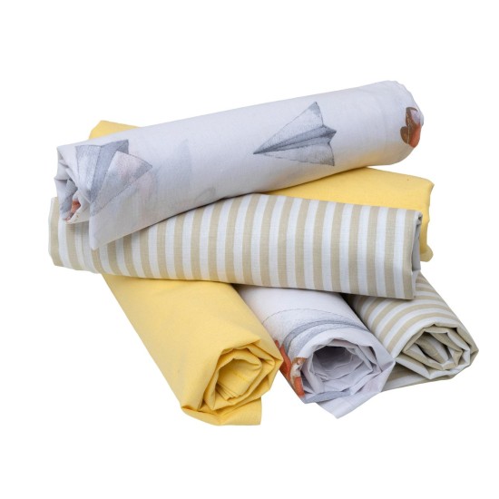 Σεντόνια Βρεφικά Λίκνου Σετ Baby 766 Cotton Viopros (80x100) 6Τεμ Σεντόνια Βρεφικά Λίκνου Σετ Baby 766 Cotton Viopros (80x100) 6Τεμ