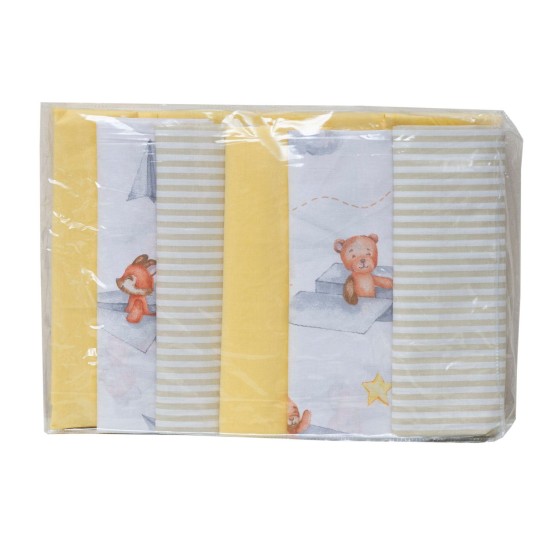Σεντόνια Βρεφικά Λίκνου Σετ Baby 766 Cotton Viopros (80x100) 6Τεμ Σεντόνια Βρεφικά Λίκνου Σετ Baby 766 Cotton Viopros (80x100) 6Τεμ