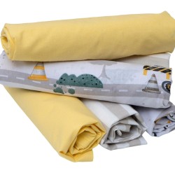 Σεντόνια Βρεφικά Λίκνου Σετ Baby 767 Cotton Viopros (80x100) 6Τεμ