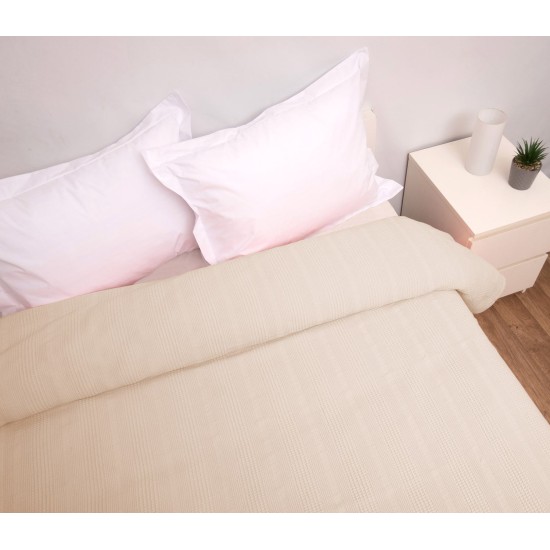 Κουβέρτα Πικέ Υπέρδιπλη Αλέξα Beige Cotton Viopros (220x240) 1Τεμ Κουβέρτα Πικέ Υπέρδιπλη Αλέξα Beige Cotton Viopros (220x240) 1Τεμ