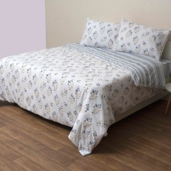 Παπλωματοθήκη Υπέρδιπλη Σετ Fresh Βερονίκη Cotton Viopros (220x240) 3Τεμ