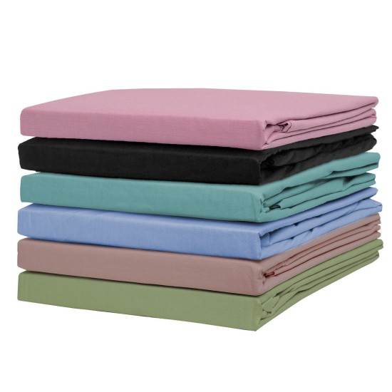 Κουβερλί Μονό Basic Black Polycotton Viopros (160x240) 1Τεμ Κουβερλί Μονό Basic Black Polycotton Viopros (160x240) 1Τεμ