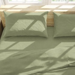 Παπλωματοθήκη Υπέρδιπλη Basic Green Polycotton Viopros (220x240) 1Τεμ