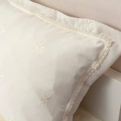 Κουβερλί Νυφικό Υπέρδιπλα Σετ Wedding Time 1019 Ecru Cotton Viopros (240x250) 3Τεμ