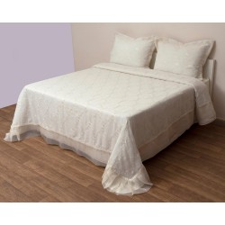 Κουβερλί Νυφικό Υπέρδιπλα Σετ Wedding Time 1022 Ecru Cotton Viopros (240x250) 3Τεμ Κουβερλί Νυφικό Υπέρδιπλα Σετ Wedding Time 1022 Ecru Cotton Viopros (240x250) 3Τεμ