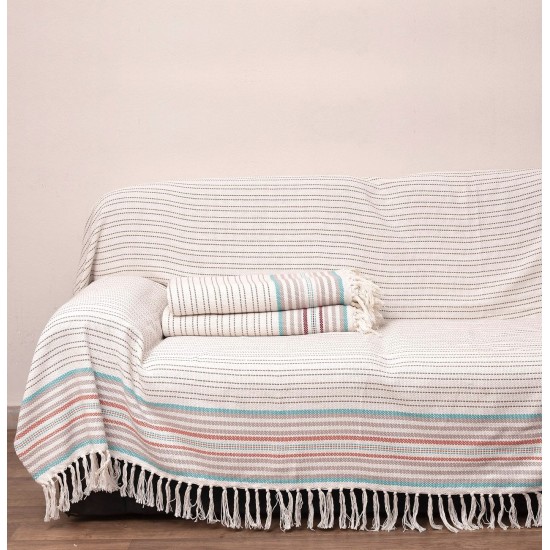Ριχτάρια Σετ Throws 2012 Bordeaux Cotton Viopros 3Τεμ