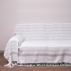 Ριχτάρια Σετ Throws 2013 Ecru Cotton Viopros 3Τεμ