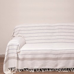 Ριχτάρια Σετ Throws 2013 Grey Cotton Viopros 3Τεμ