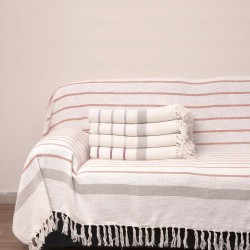 Ριχτάρια Σετ Throws 2013 Grey Cotton Viopros 3Τεμ