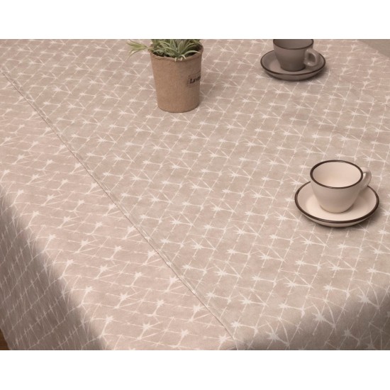Τραπεζομάντηλο Μυρτώ Beige Viopros (140x140) 1Τεμ Τραπεζομάντηλο Μυρτώ Beige Viopros (140x140) 1Τεμ