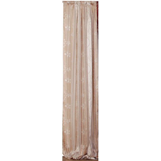 Κουρτίνα Με Τρέσα Curtains 8330 Ecru Viopros (280x270) 1Τεμ