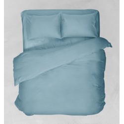 Κατωσέντονο Μονό Basic Solid Light Blue Polycotton Viopros (100x200+25) Με Λάστιχο 1Τεμ