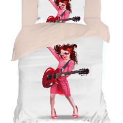 Σεντόνια Παιδικά Μονά Σετ Kids Digital Rita Cotton Viopros (100x200+25 ) Με Λάστιχο 3Τεμ